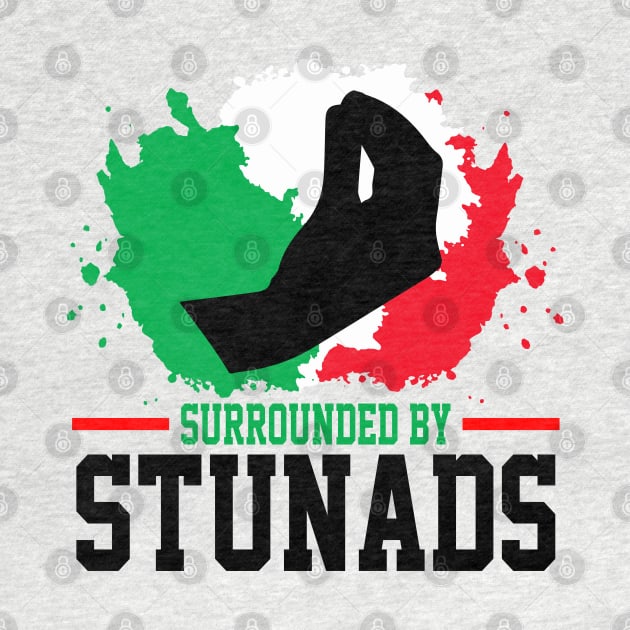 Surrounded By Stunads Hand Gesture Funny Italian Meme, funny Italian Phrases Gift by norhan2000